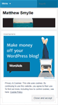 Mobile Screenshot of matthewsmylie.wordpress.com