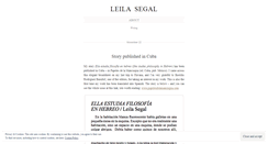 Desktop Screenshot of leilasegal.wordpress.com