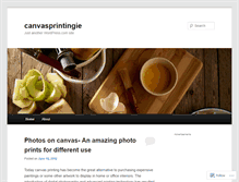 Tablet Screenshot of canvasprintingie.wordpress.com