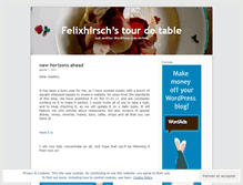 Tablet Screenshot of felixhirsch.wordpress.com