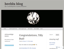Tablet Screenshot of beeblu.wordpress.com