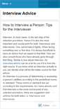 Mobile Screenshot of interviewadvice02.wordpress.com