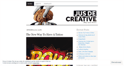 Desktop Screenshot of jusdecreative.wordpress.com