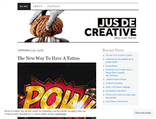 Tablet Screenshot of jusdecreative.wordpress.com