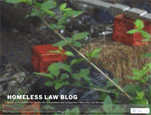 Tablet Screenshot of homelesslaw.wordpress.com