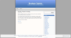 Desktop Screenshot of brokensaints.wordpress.com