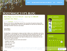 Tablet Screenshot of bodymagic310.wordpress.com