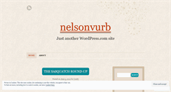 Desktop Screenshot of nelsonvurb.wordpress.com