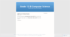 Desktop Screenshot of grade12ibcs.wordpress.com