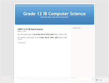 Tablet Screenshot of grade12ibcs.wordpress.com