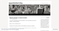 Desktop Screenshot of nguyentieuhau.wordpress.com
