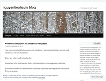 Tablet Screenshot of nguyentieuhau.wordpress.com