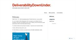 Desktop Screenshot of deliverabilitydownunder.wordpress.com