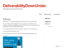 Tablet Screenshot of deliverabilitydownunder.wordpress.com