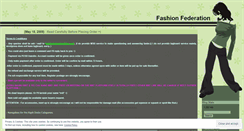Desktop Screenshot of fashionfederation.wordpress.com