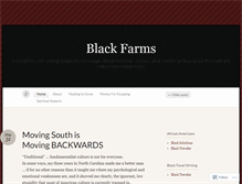 Tablet Screenshot of blackfarms.wordpress.com