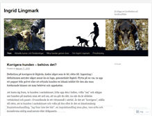 Tablet Screenshot of ingridlingmark.wordpress.com