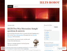 Tablet Screenshot of ieltsrobot.wordpress.com