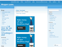 Tablet Screenshot of bloggerspablo.wordpress.com