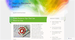 Desktop Screenshot of businessonlineok.wordpress.com