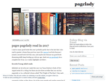 Tablet Screenshot of pagelady.wordpress.com