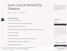 Tablet Screenshot of lovelossandmessedupchances.wordpress.com