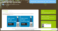 Desktop Screenshot of ourlittlegeekling.wordpress.com
