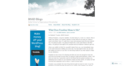Desktop Screenshot of bssdblogs.wordpress.com