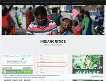 Tablet Screenshot of indiancriticz.wordpress.com