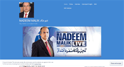 Desktop Screenshot of nadeemmalik.wordpress.com