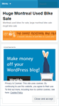 Mobile Screenshot of montrealbikesale.wordpress.com