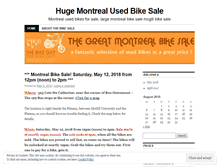 Tablet Screenshot of montrealbikesale.wordpress.com