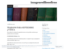 Tablet Screenshot of imagenesfilosoficas.wordpress.com