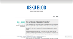 Desktop Screenshot of oskucom.wordpress.com