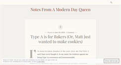 Desktop Screenshot of moderndayqueen.wordpress.com