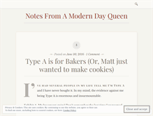 Tablet Screenshot of moderndayqueen.wordpress.com