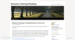 Desktop Screenshot of educationastrologyreadings.wordpress.com