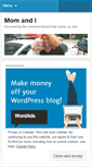 Mobile Screenshot of momandiblog.wordpress.com