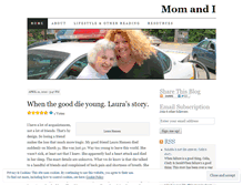 Tablet Screenshot of momandiblog.wordpress.com