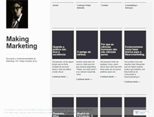 Tablet Screenshot of makingmarketing.wordpress.com
