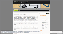 Desktop Screenshot of gehupftwiegesprungen.wordpress.com