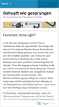 Mobile Screenshot of gehupftwiegesprungen.wordpress.com