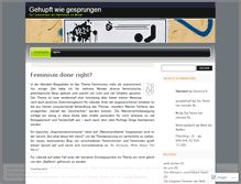 Tablet Screenshot of gehupftwiegesprungen.wordpress.com