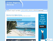 Tablet Screenshot of boracayregency.wordpress.com