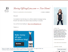 Tablet Screenshot of offstagelines.wordpress.com