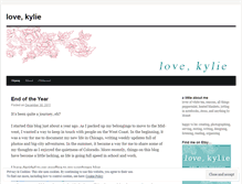 Tablet Screenshot of lovekylie.wordpress.com