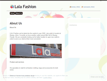 Tablet Screenshot of lalafashion.wordpress.com