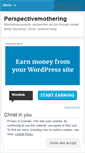 Mobile Screenshot of perspectivemothering.wordpress.com