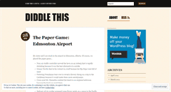 Desktop Screenshot of diddlethis.wordpress.com