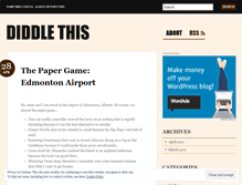 Tablet Screenshot of diddlethis.wordpress.com